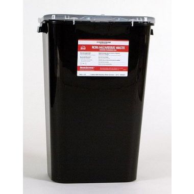 11 Gallon Bemis Sentinel Black Waste Container with Base - 5011 070