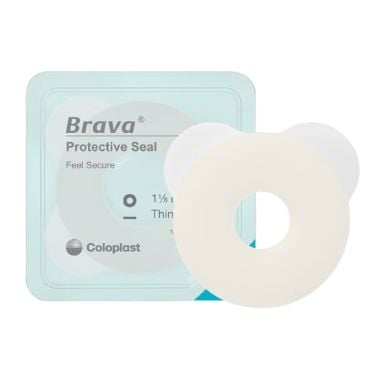 12045 Coloplast Brava Protective Stoma Seal, 3/4 in. Stoma Size, 1-7/8 in Adhesive, 4.2 mm Thick