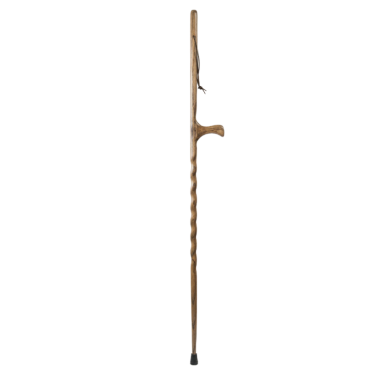 Brazos Dual Purpose Staff Wood Walking Stick Hiking Trekking Pole Cane