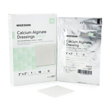 McKesson Calcium Alginate Dressing, 2 x 2-Inch, Sterile