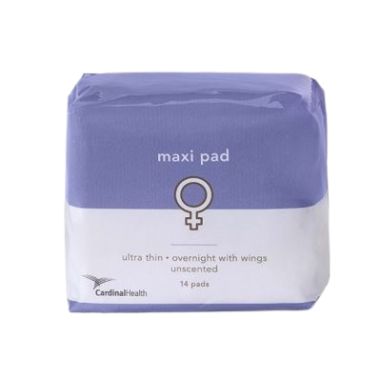 Cardinal Health Thin Overnight Pad with Wings