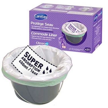 Carebag Commode Liner with Super Absorbent Pad
