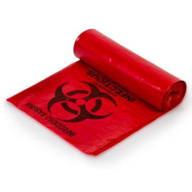 Colonial Bag LLDPE Infectious Waste Bags Black Print