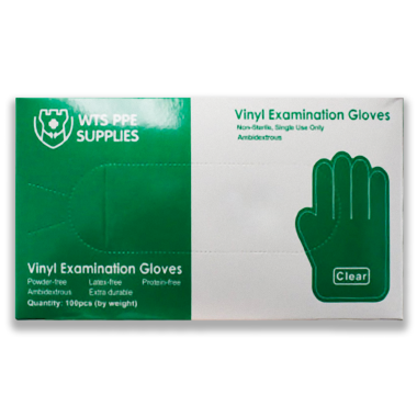 Clear Vinyl 4 Mil Exam Gloves