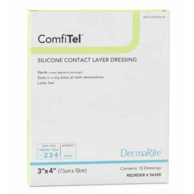 ComfiTel Silicone Contact Layer Dressing 3 x 4 Inch