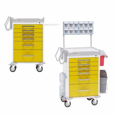 DETECTO Rescue Isolation Medical Carts