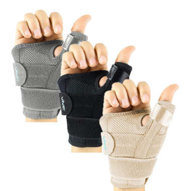 Vive Arthritis Thumb Splint Spica Brace (Black, Beige, Gray)