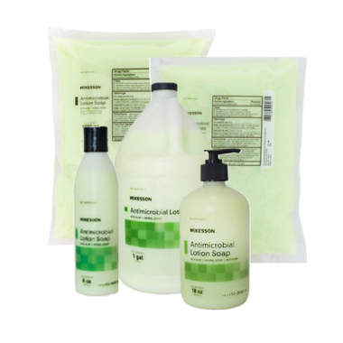 McKesson Antimicrobial Herbal Scent Lotion Soap With Aloe - Several Sizes