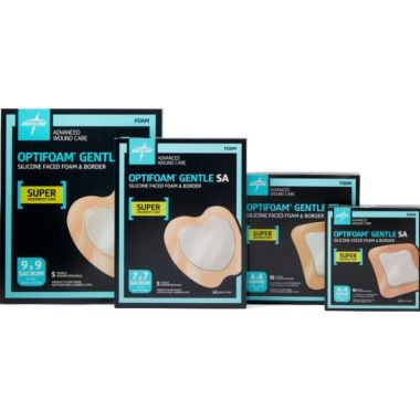 Medline Optifoam Gentle SA Silicone-Faced Foam Dressings