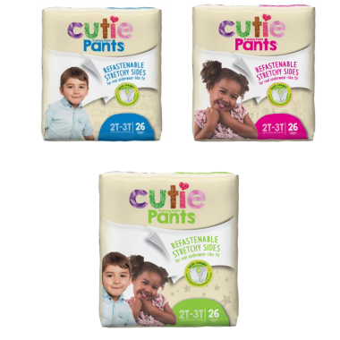 Cutie Pull-Up Training Pants (Refastenable) - 2T, 3T, 4T, 5T