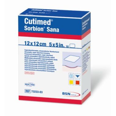 Cutimed Sorbion Sana 7323322 | 12 x 12 cm | 5 x 5 Inch by BSN