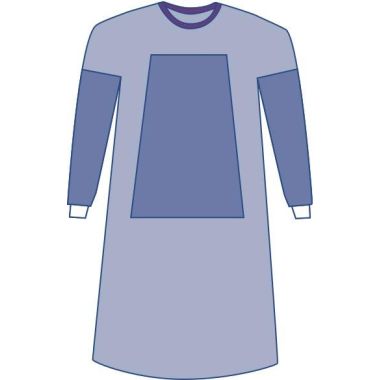 Medline Fabric-Reinforced Aurora Gown, Nonsterile, Size XL - SPT-2705CS