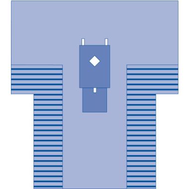 Medline Thyroid Surgical T-Drapes, Sterile, 102 x 121 x 77 in. - DYNJP7003