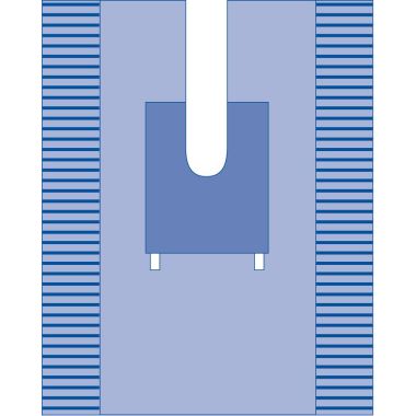 Medline Orthopedic Split Surgical Drapes, Sterile - DYNJP8301
