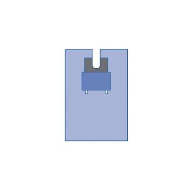 OrthoMax Body Split Surgical Drape, 89 x 115 in. - DYNJP8302