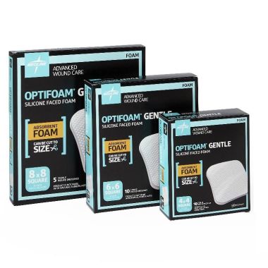 Optifoam Gentle Silicone Faced Foam Dressings - No Border