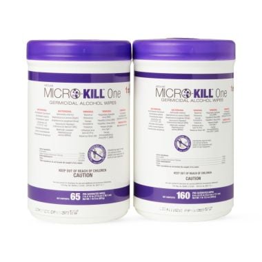 Medline Micro-Kill One Germicidal Alcohol Wipes, 6 x 6.7 or 7 x 15 in.