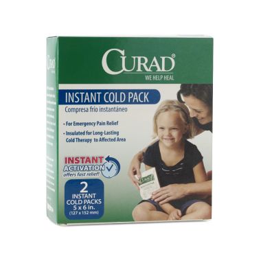 CURAD Instant Cold Packs, 5 x 6 Inch