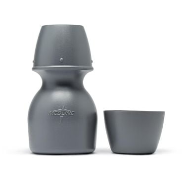 Medline Carafe with Cup Cover, Graphite - DYND80403