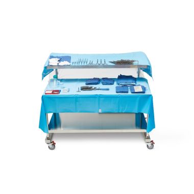 Medline Heavy-Duty 2-Tier Back Table Covers, 60 in. or 72 in.