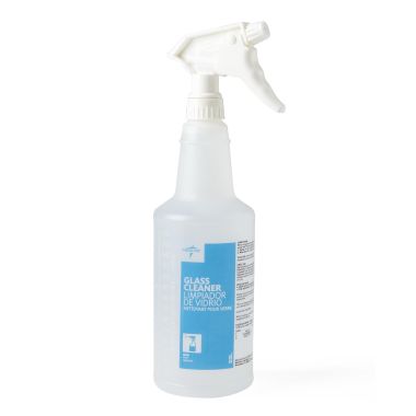 Medline Multi-Surface Glass Cleaner, 32 oz. Empty Spray Bottle - EVSCHEM003