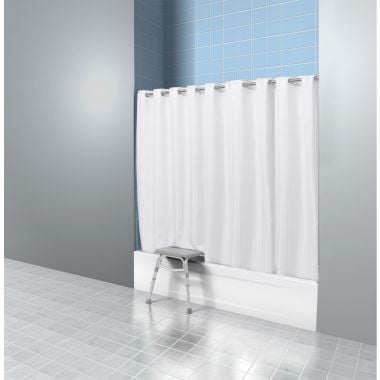 Medline Transfer Bench Shower Curtain, White - G3-001RX1