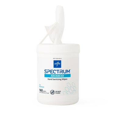 Medline Spectrum Advanced Hand Sanitizer Wipes, 160 ct.