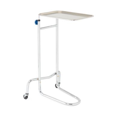 Medline Chrome Mayo Stand with California-Style Base, 34 to 53 in. - MDRMS2021