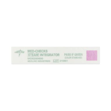 Medline Med-Checks Class 5 Steam Integrator Strips, 3-1/2 in.