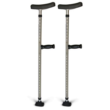 Medline Universal Steel Single-Tube Crutches - MDS80542