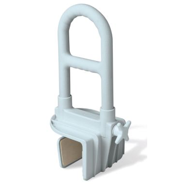 Medline Deluxe Bathtub Grab Bars with Microban, Gray or Light Gray