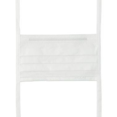 Medline ASTM Level 1 Sensitive Skin Surgical Face Masks with Ties, White - NON27386