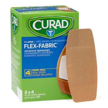 CURAD Fabric Adhesive Bandages, Latex Free Sterile