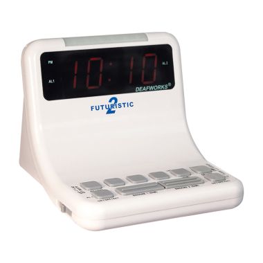 DEAFWORKS Futuristic 2 Alarm Clock