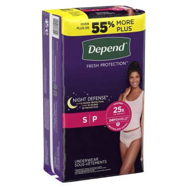 Depend Night Defense Incontinence Overnight Underwear for Women