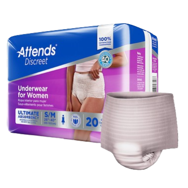 Attends Discreet Women's Underwear - Heavy Absorbency