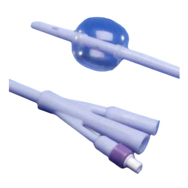 Covidien Dover 100% Silicone Two or Three-Way Foley Catheters