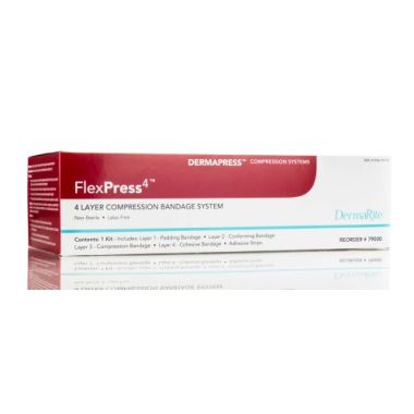 DermaRite FlexPress4 4-Layer Compression Bandage System