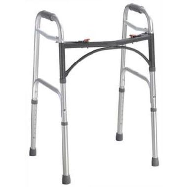 Deluxe Adult Folding 2-Button Walker