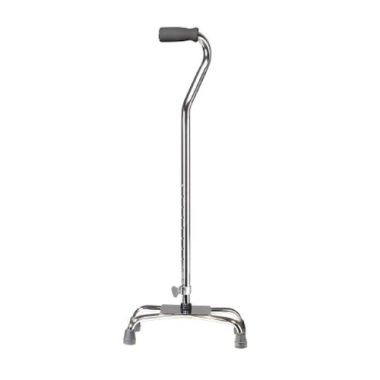 Chrome Aluminum Quad Cane