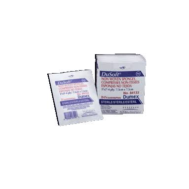 Dusoft 3 x 3 Inch Non-Woven Sponge 4 Ply, Sterile - 84133