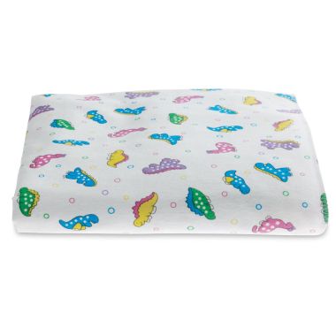 Medline Kuddle-Up Flannel Baby Blankets, Sterile, Dino Print, 30 x 40 in. - DYNJDINO