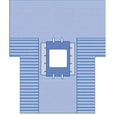 Medline Bariatric Surgical Drape with Pouches - DYNJP3105