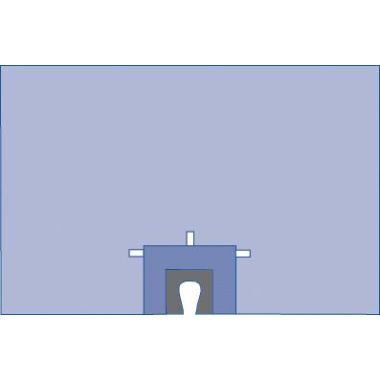 Medline Shoulder Split Surgical Drape, Sterile, 100 x 66 in. - DYNJP8403