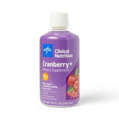 Medline Cranberry+ Liquid Urinary Tract Dietary Supplement, 30 oz.