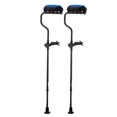 Ergobaum Dual Ergonomic Underarm Crutches with Shock Absorbers