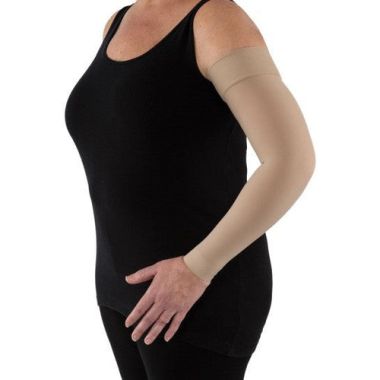 Jobst Bella LITE 20-30 mmHg Arm Sleeve Two Silicone Top Bands, Beige