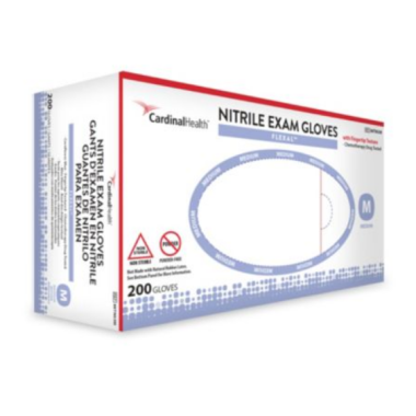 Cardinal Health Flexal Nitrile Exam Gloves, Powder Free, Non Sterile - XS, S, M, L, XL, 2XL
