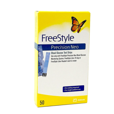 Freestyle Precision Neo Blood Glucose Test Strips - Box of 50 (Abbot Diabetes Care)