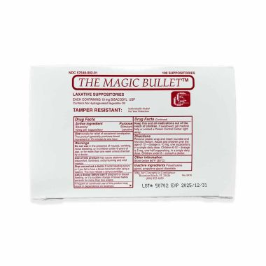 Magic Bullet Suppository — Bisacodyl Laxative for Fast Relief